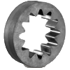 Rubber elements for centrifugal clutches