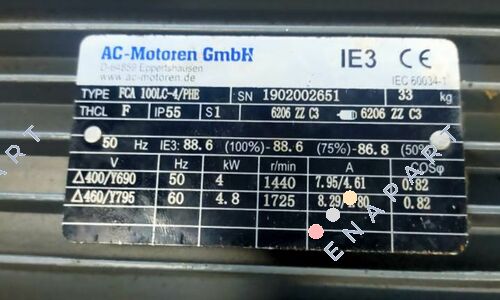 FCA 100 LC-4 / PHE - B5 400 /690 Трифазен норма мотор