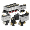 Media-separated solenoid valves