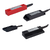 Reed contact rectangular housings