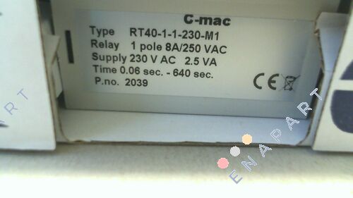 P/N: 021-00151, Type: RT40-1-1-230-M1 Мулти тајмер опсег