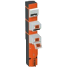 Mechanical guard lock with key exchange and actuator position monitoring RX11BM/K