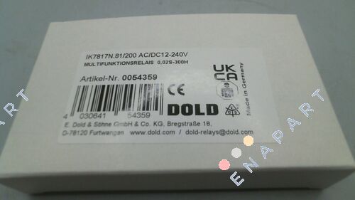 P/N: 0054359, Type: IK7817N.81/200 AC/DC12-240V мултифункционално реле