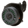 Blowers for blue flame burners
