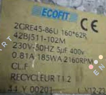 2GRE35 160x62R C27-A0p ЦЕНТРИФУГАЛНИ ВЕНТИЛАТОР