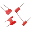 Terminating plug connector with resistor