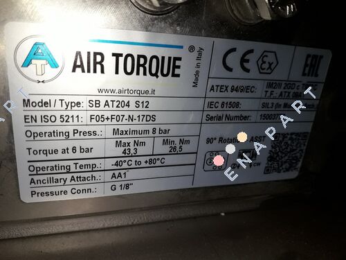 SC00060-6UF05F0711AZN пневматски побудувачкиот