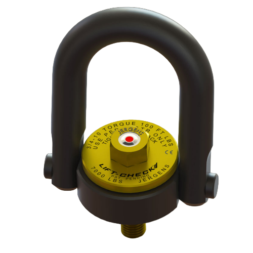 Lift-Check™ Center-Pull Hoist Rings with Long U-Bar