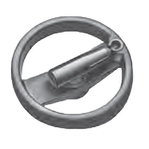 Plastic Two Spoked Handwheels with Revolving Fold-Away Handle by ELESA®