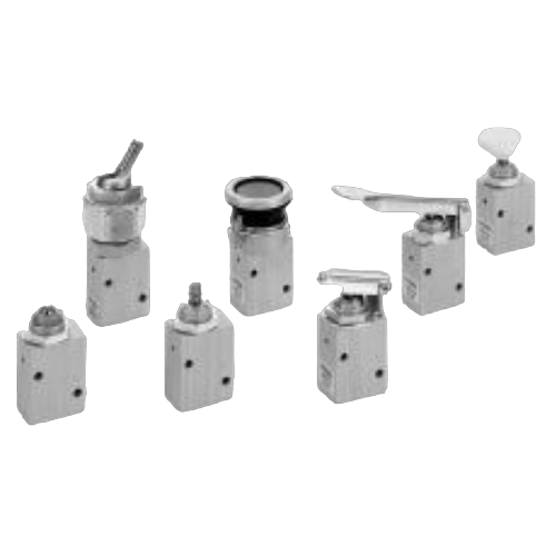 3/2-, 5/2- AND 5/3-WAY VALVES, MECHANICALLY AND MANUALLY OPERATED, G 1/4", SEAT VALVES - TYPE W_J 1