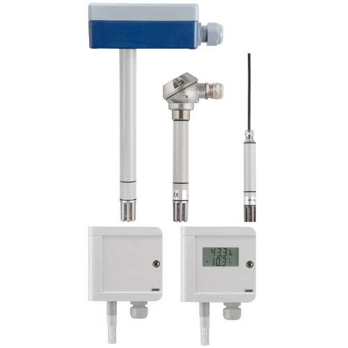 Humidity and temperature measuring probe