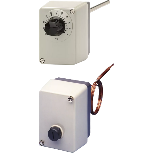 Surface-mounted single thermostats