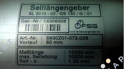 5930Z01-072.028 / SL3010-PK1023MII-GS130 кабел енкодер