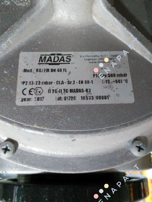 RG/2M, DN 40 Регулатори на притисок на гас