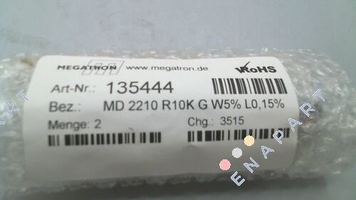 MD 2210 R10K G W5% L0,15% Жичен потенциометар со повеќе влакна