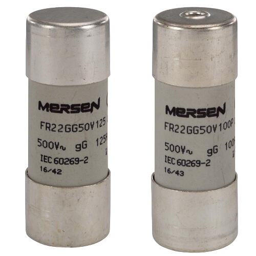Ferrule fuse-links 22x58 gG 500 to 690VAC