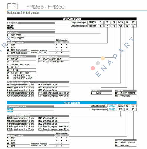 FRI-850-B-A-F1-A03-N-P01 