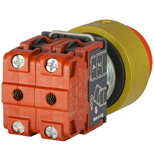 Emergency stop push-buttons Ø 22 - padlockable guard