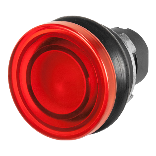 Mushroom push-button Ø 38 with bellows