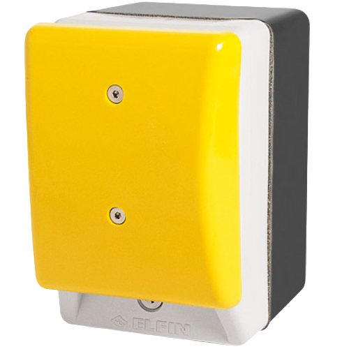 Palm switches, mushroom button, with enclosure