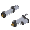 Hydraulic speed control cylinders