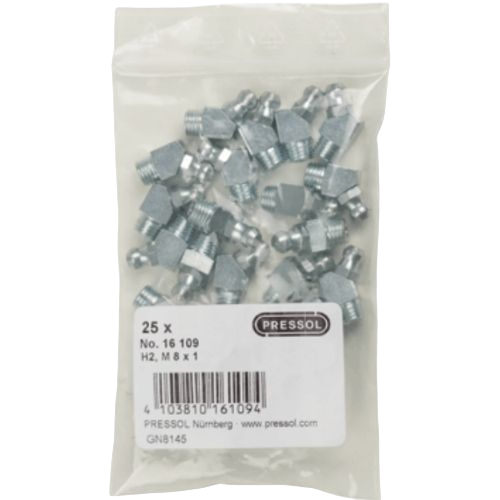 Grease nipples H2, H2 A, 45°, 25 pcs. in polybag