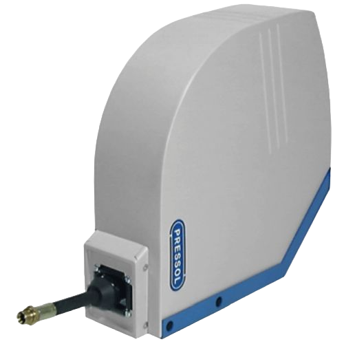 Encased, for wall / ceiling mounting, with internal swivel joint