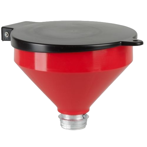 Funnels for waste oil or chemical disposal, polyethylene
