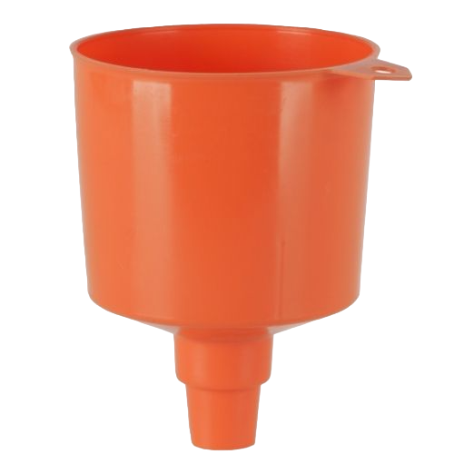 Oil can funnels, polyethylene