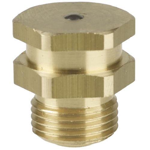 Button head grease nipples T1/B, head diameter 16 mm, brass, hexagon version, hexagon head