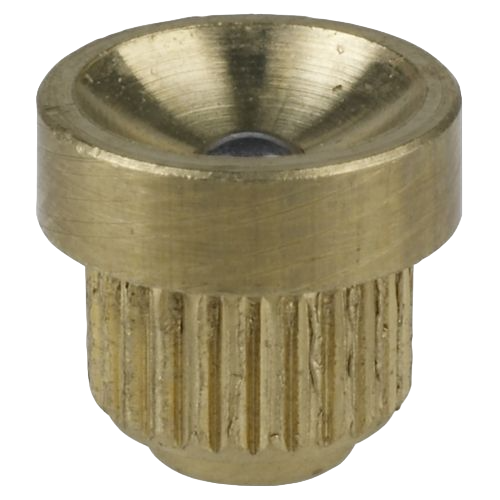 Funnel type grease nipples D1 A, acc to DIN 3405, brass, drive fit version