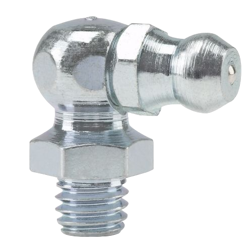 Hydraulic grease nipples H3, 90°, acc to DIN 71 412, hardened, galvanized, hexagon version