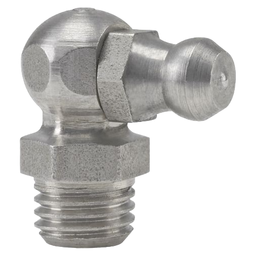 Hydraulic grease nipples H3, 90°, acc to DIN 71 412, stainless steel, rustproof, hexagon version