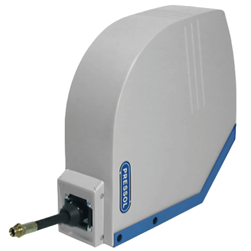 Encased, for wall / ceiling mounting, with internal swivel joint