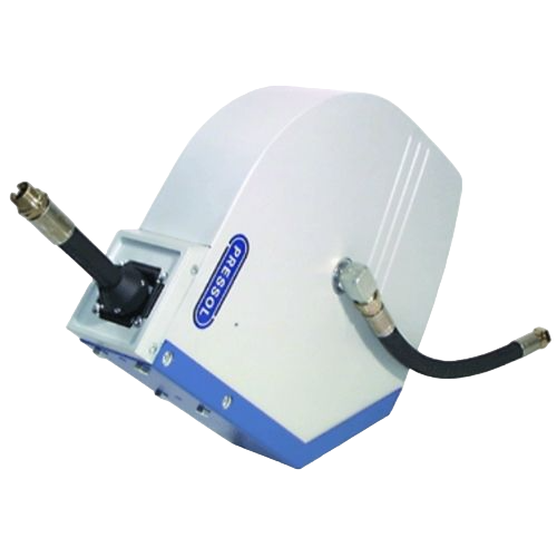 Encased, for wall / ceiling mounting, with external swivel joint