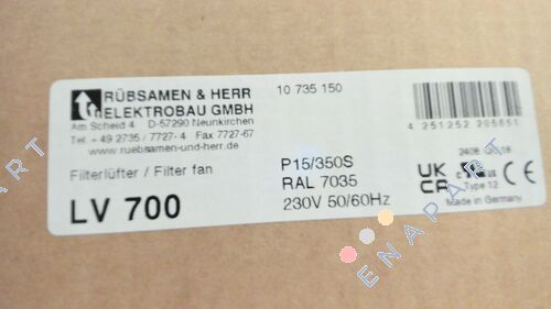 LV 700 230V Филтер вентилатор