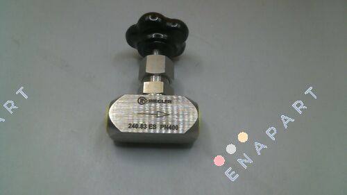 P/N: 103770, Type: 240.83 ES Иглен вентил, нерѓосувачки челик 1.4571, G 3/8, DN 6, PN макс. 400 бари